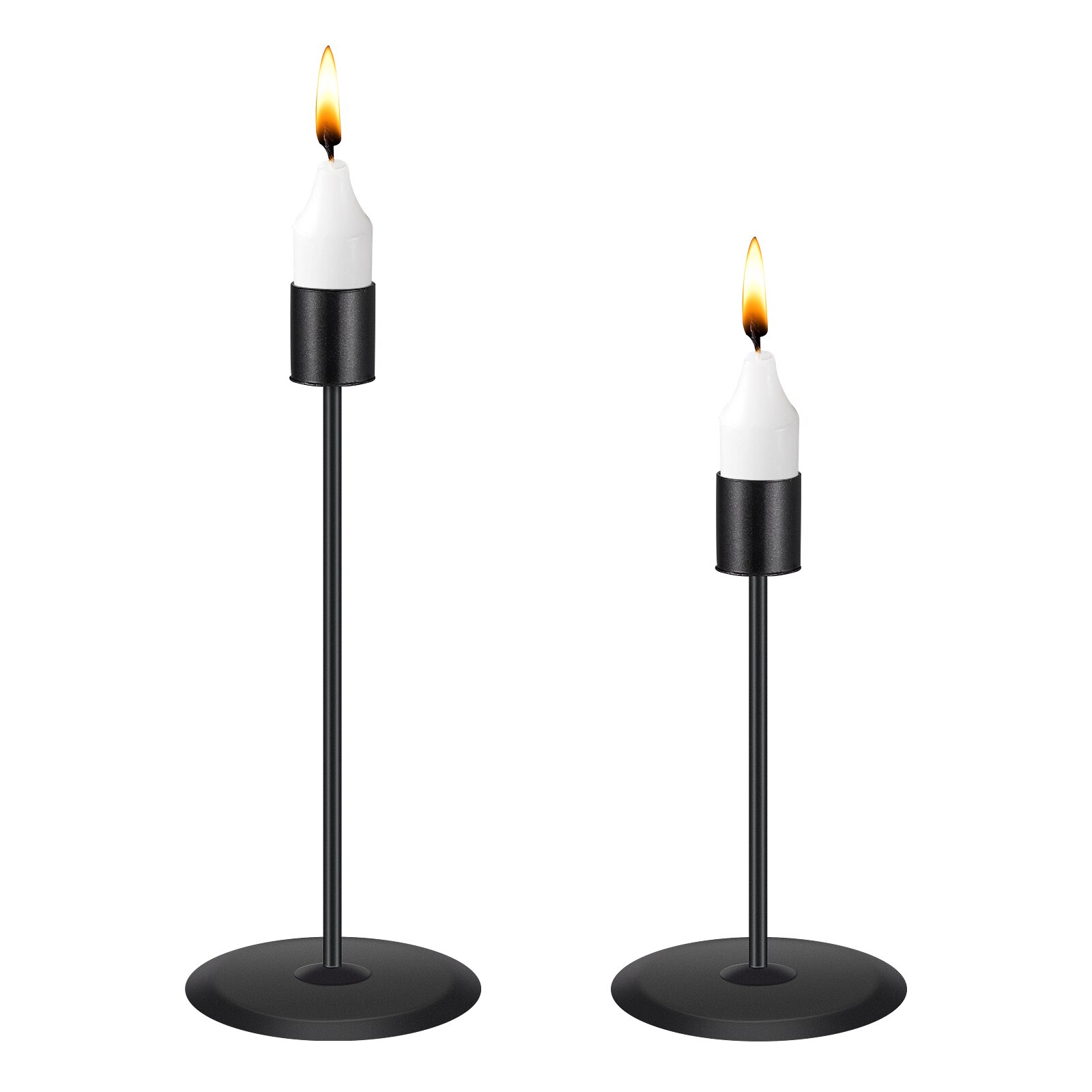 2pcs Single Head Candlestick Simple Romantic Candle Cup Candle Holder Wedding Anniversary Table Centerpiece