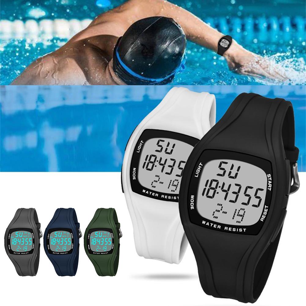 Waterproof Men Boys Casual Square Dial Stopwatch A... – Grandado