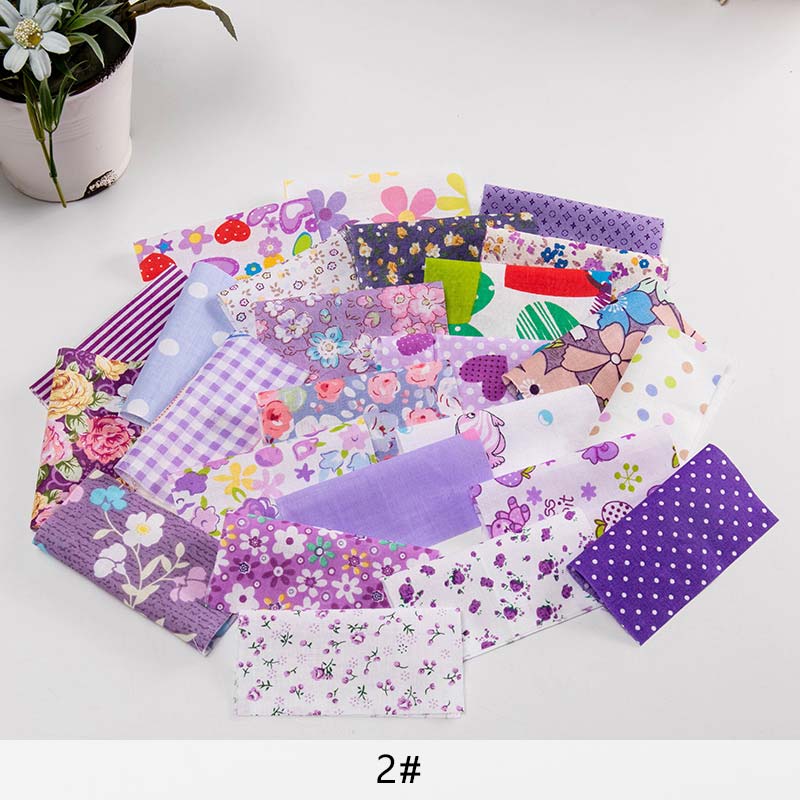 25 Stuks 10*10Cm Bloemen Katoen Patchwork Stof Kerst Bedrukte Stof Voor Naaien Quilt Ambachten TJ0550: 2