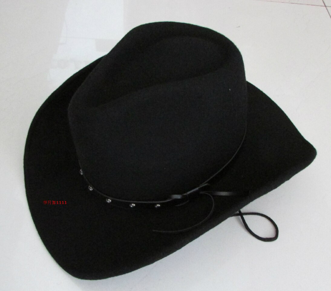 Wool Hat Fedoras Hat Men's Fedora Cap Male Waterproof Woolen Men's Equestrian Fedora Hat Gentleman Hats Wide Brim B-8138