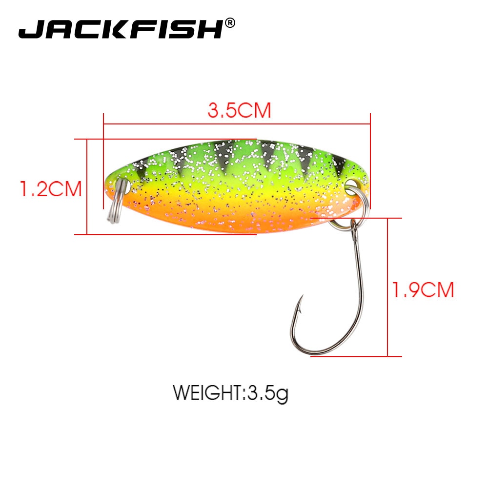JACKFISH-SEÑUELOS giratorios para Pesca, cebos duros de Pesca con lentejuelas para equipo de Pesca de carpa Isca