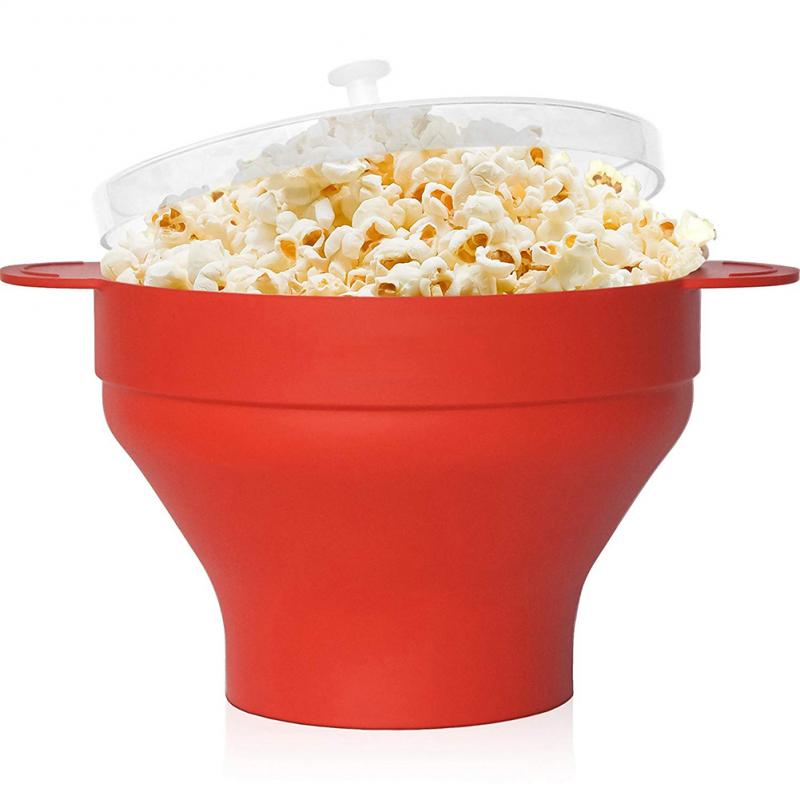 Microwaveable Popcorn Maker Pop Corn Kom Met Deksel Magnetron Veilig Keuken Bakingwares Diy Popcorn Emmer