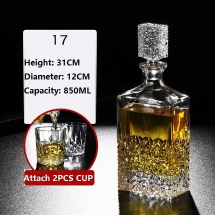 Russland Wodka Karaffe Whiskey Flasche Kristall Glas Wein Bahre Behälter Glasflasche Glas Tasse Heimat Bar Werkzeuge Dekoration