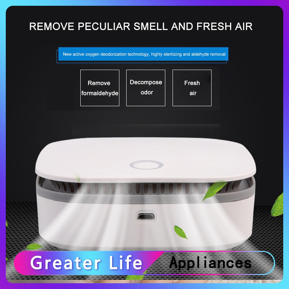 Air Purifier Fridge Freshener Air Cleaner Ozone Anion Generator Clear Odor Ozone addition to formaldehyde Ozone machine