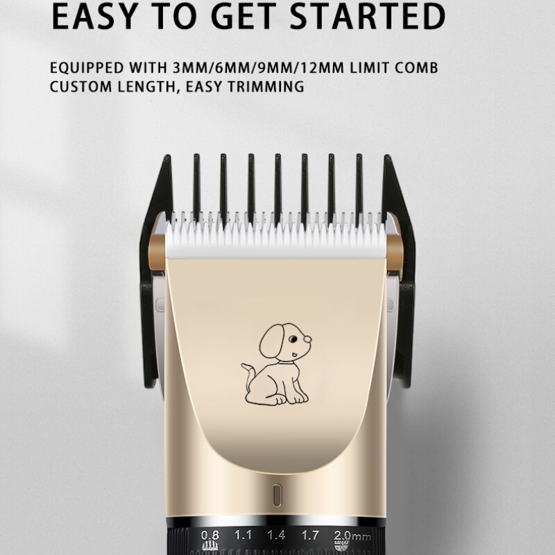 Cão máquina de cortar cabelo pet aparador de pêlos filhote cachorro grooming barbeador elétrico conjunto gato acessórios lâmina cerâmica recarga profissão suprimentos