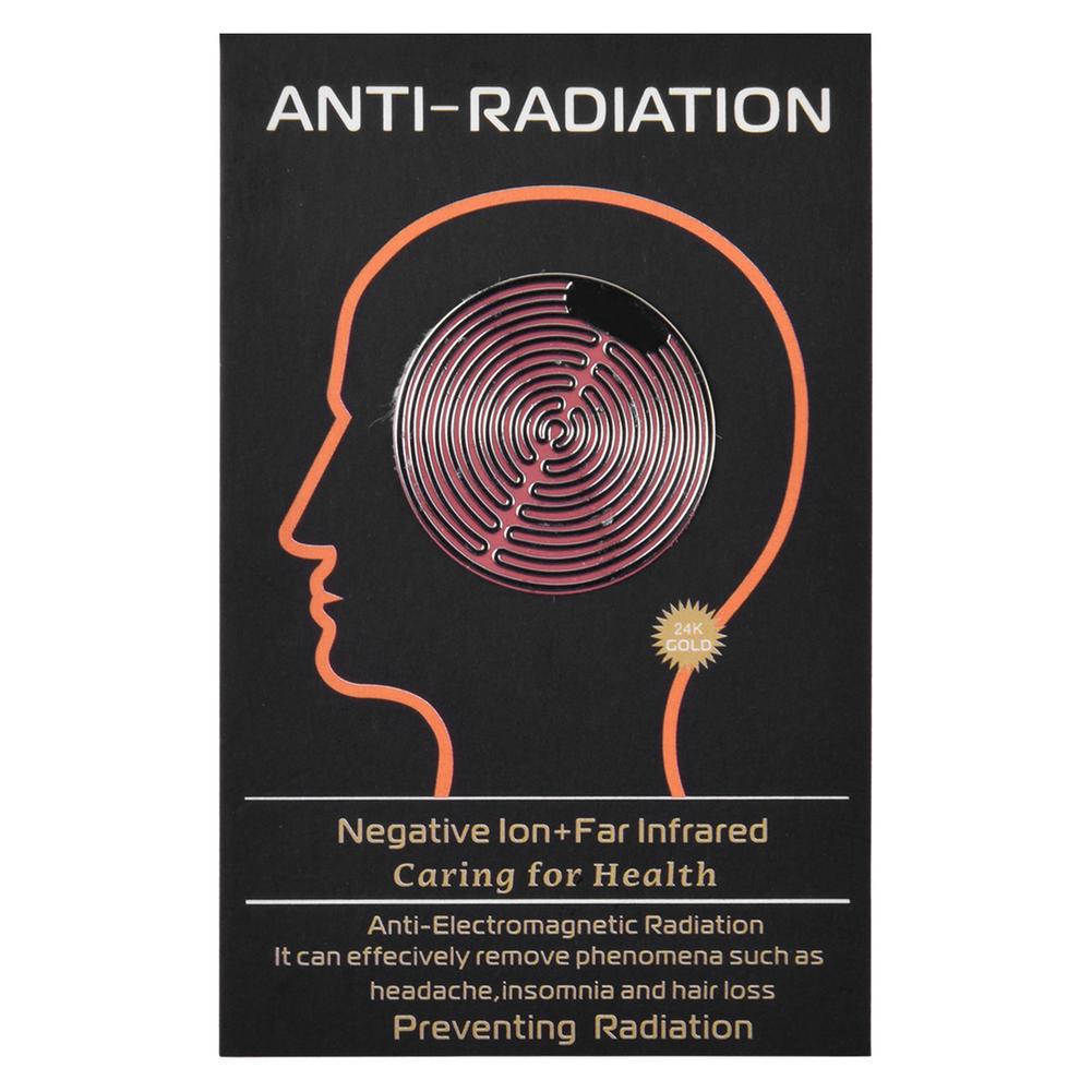 Radiation Protection Phone Stickers 5G &amp; EMF Blocker 6pcs For Mobile Effectively Eliminate Harmful Pollution 24k Gold Dual