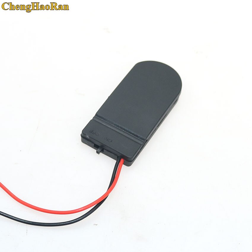 1pcs CR2032 Button Coin Cell Battery Socket Holder Case Cover With ON/OFF Switch 3V x2 6V battery Storage Box Black White