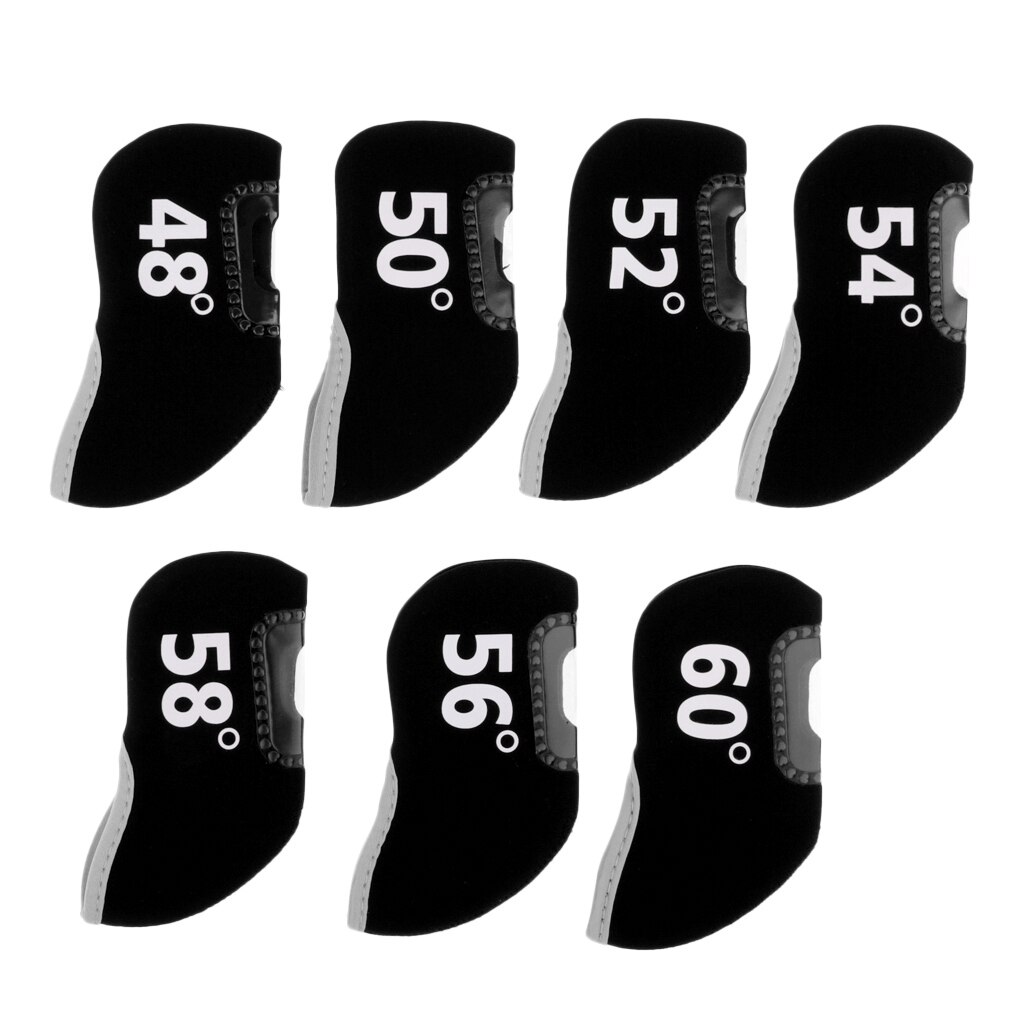 Pack 7 Sport Golf Club Iron Putter Headcover Head Cover Protector Set Accessoires-Verschillende Graden-Duurzaam & Draagbare