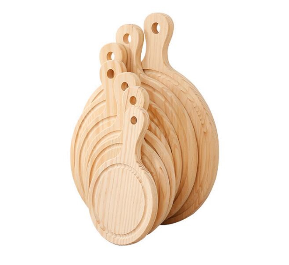 Furu pizza tallrik 10 tum  (25cm) 11 tum  (28cm) 12 tum  (30cm) 13 tum  (33cm)  naturlig färg pizzabricka pizzabräda i trä
