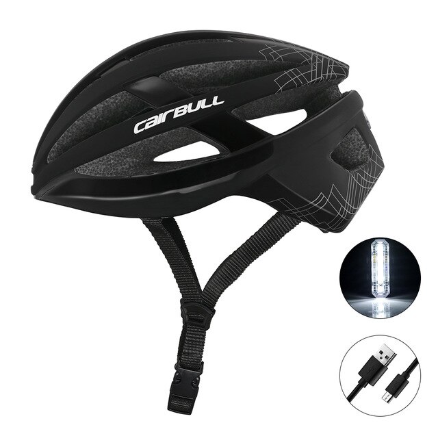 Casco aerodinámico para Ciclismo de carretera para hombre, aerodinámico, aerodinámico,: black