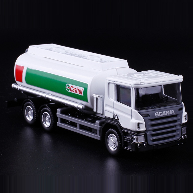 MAN Scania Shell Total bp Castrol Oil Tank Truck Simulation Diecasts & Toy Vehicles RMZ city 1:64 Alloy Car Model For Boys