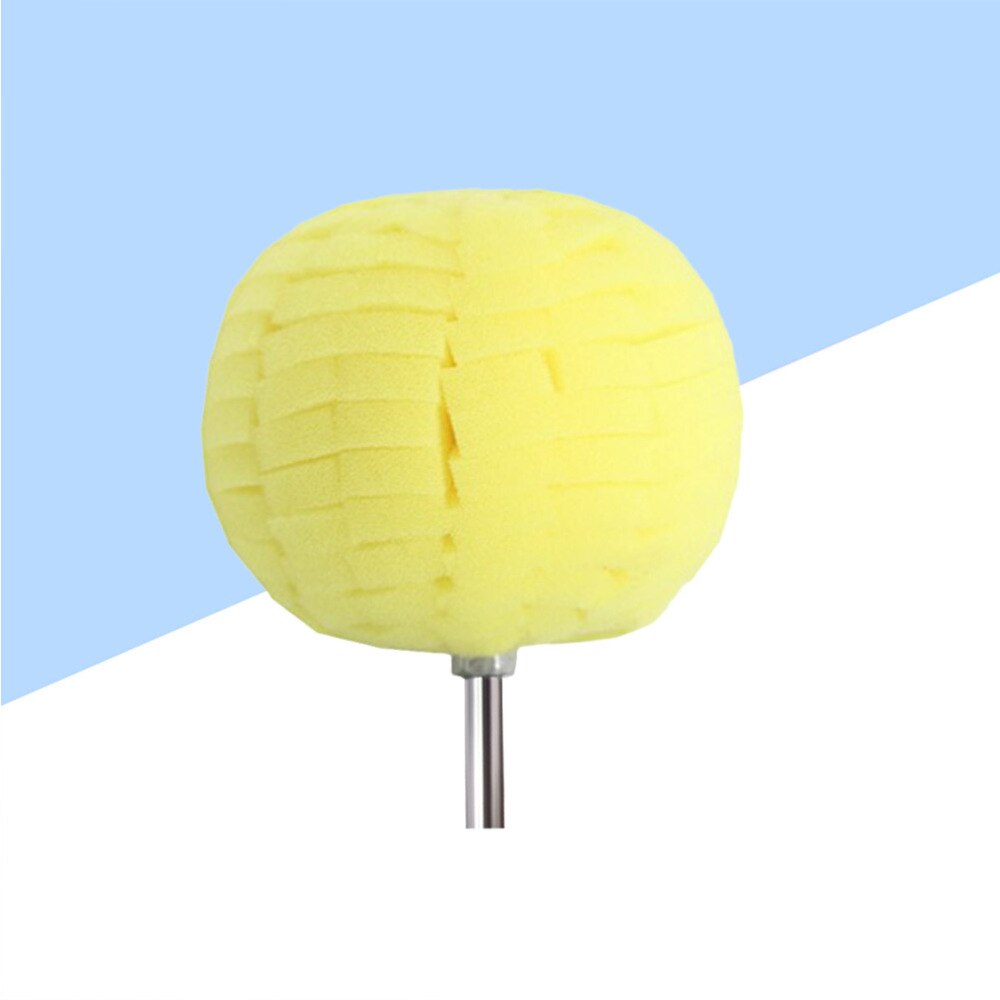 Auto Hub Gepolijst Spons Pads Ronde Waxen Spons Bal Detaillering Buffer Voor Auto (Rood): As Shown 3