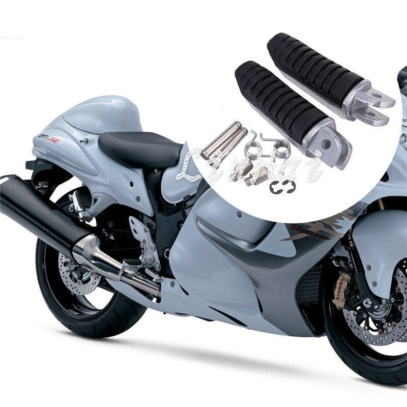 1 par motorcykel aluminium fodstøtte fodpind passer til suzuki v strom 650 vstrom 1000 dl650 dl1000