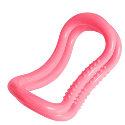 Círculo Mágico de Yoga para ejercicio en casa, anillo de Fitness para Pilates, lazo en la cintura y el hombro, suministros deportivos, herramientas de entrenamiento, equipo de resistencia: 2 Hot Pink