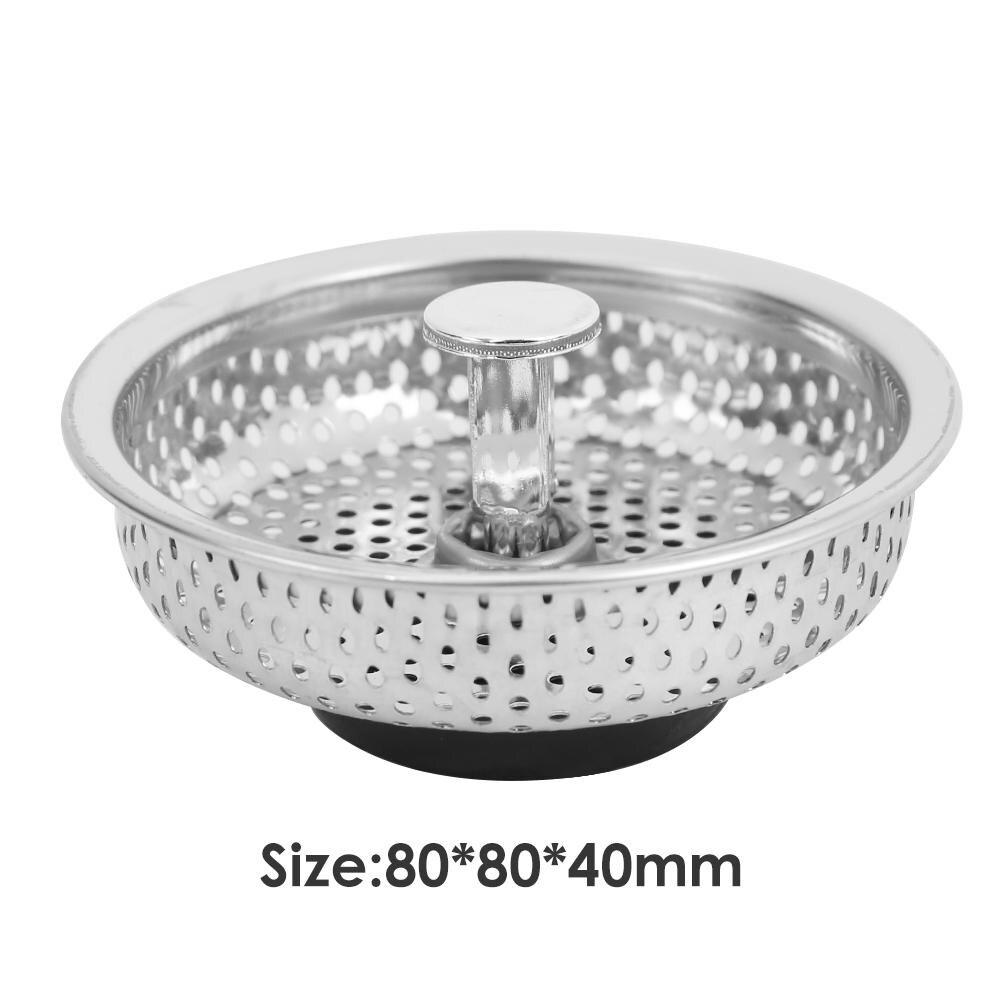 Replace Kitchen Sink Stopper Durable Filter Cover Stainless Steel Bathroom Basin Drainer Household Sink Accessories: B