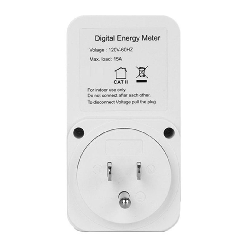 -Digital Energy Meter Wattmeter LCD Power Monitor Meter Electricity Test Measuring Socket 230V 16A