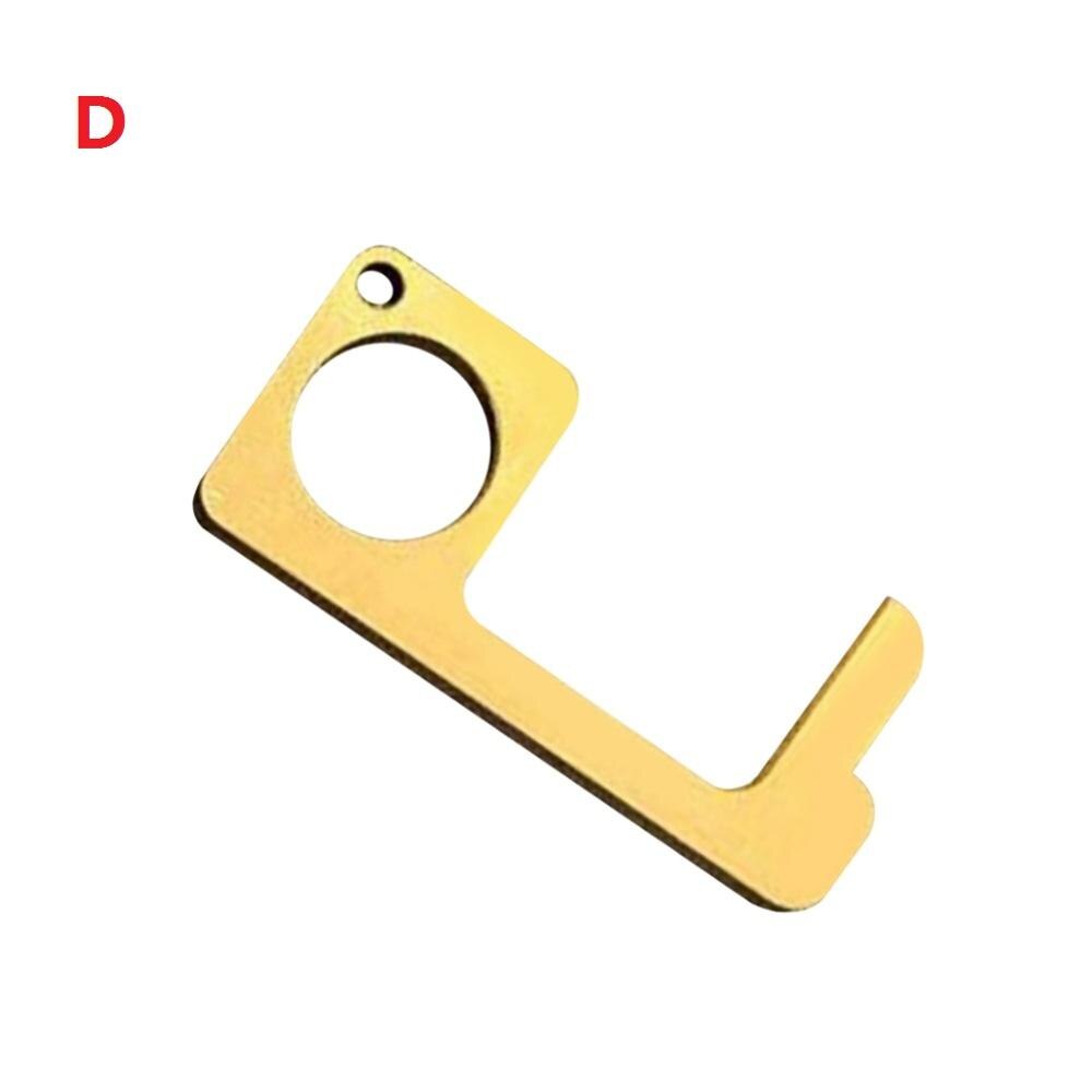 Draagbare Geen Touch Open Deur Druk Lift Hygiëne Aluminium Hand Antimicrobiële Handvat Tool Voor Huishoudelijke Slaapkamer Ornamenten: D