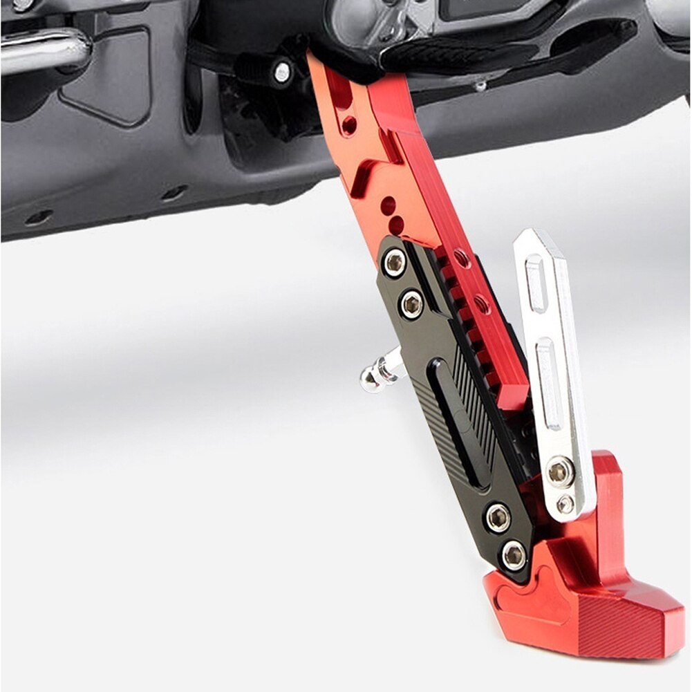 Pata de cabra ajustable para motocicleta eléctrica, soporte lateral para estacionamiento, 1 Uds.