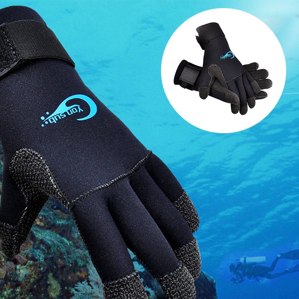 1 paire réglable hommes femmes équipement surf 3mm antidérapant natation nautisme plongée gants plongée en apnée Anti rayure pêche
