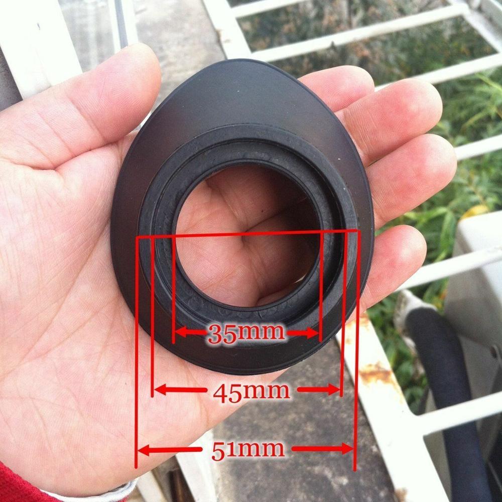 2 stk / sæt gummi okular dækbeskyttelse øjenkop til biologisk stereomikroskop teleskop monokulær kikkert