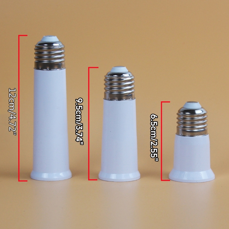 E27 Light Bulb Extender Socket Lamp Holder Adapter Extension for LED Bulb