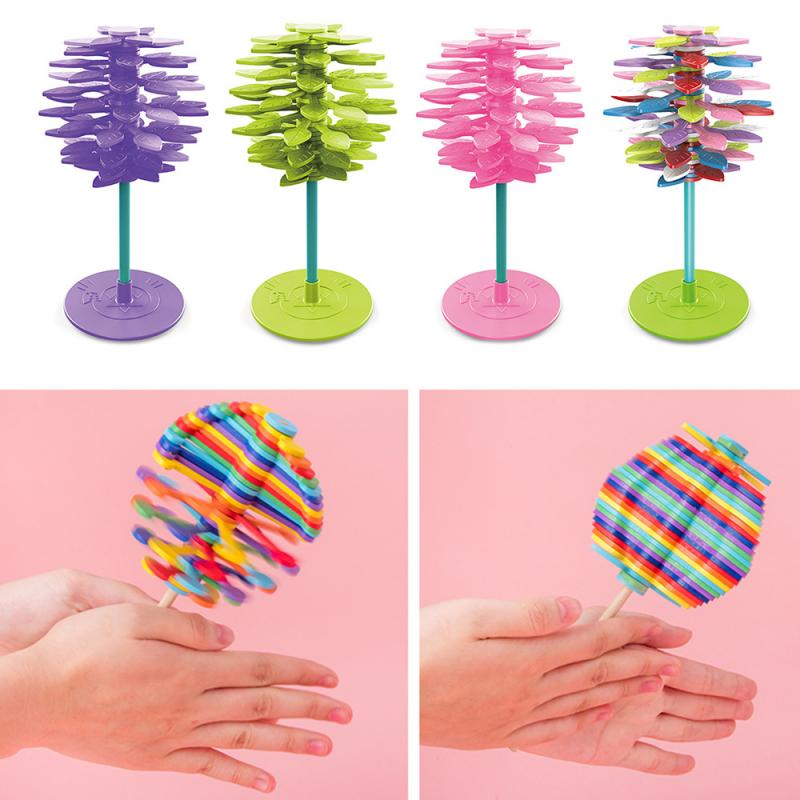 Spiral Tree Spinning Lollipop Fischer Series Decoration Decompression Toy Home Office Decoration Toys