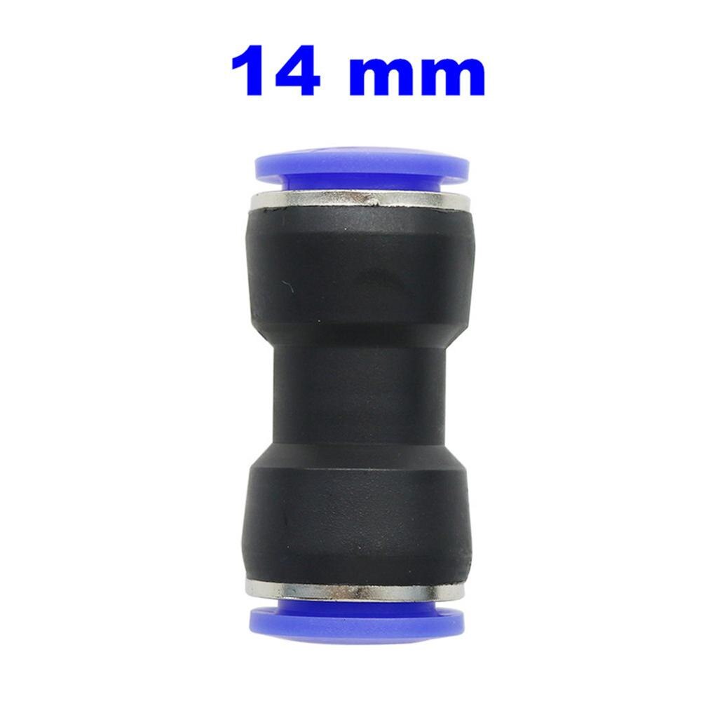 Air Pneumatic 4mm 6mm 8mm 10mm 12mm 14mm 16mm OD Hose Tube One Touch Push Into Straight Gas Connector Slip Lock Quick Coupling: 14mm