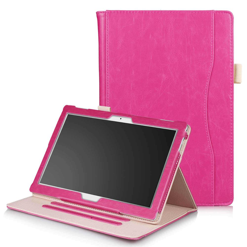 Kemile Mince étui en cuir intelligent Pour Lenovo Tab 4 10 TB-X304L TB-X304F/N Tab 4 10 Plus TB-X704L TB-X704F/N Housse étui pour tablette: Rose