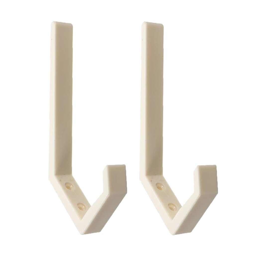 Soporte multiusos para casco de motocicleta, Perchero de montaje en pared para exhibición de casco, para el hogar, equipaje, abrigo, percha para chaqueta, 2 uds.: White Hook