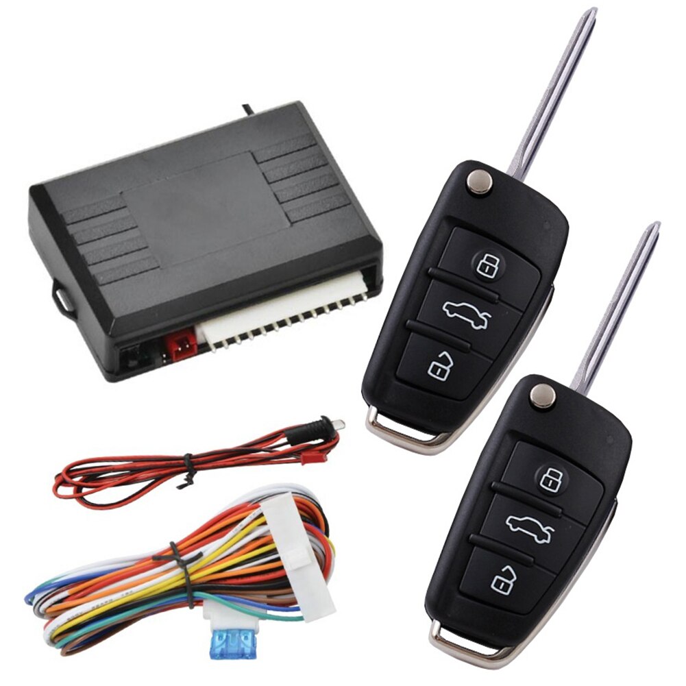 Centralized Lock Keyless Entry System Central Locking Car Alarm Accessories Door Windows Remote Control Trunk Key DIY Universal: 01