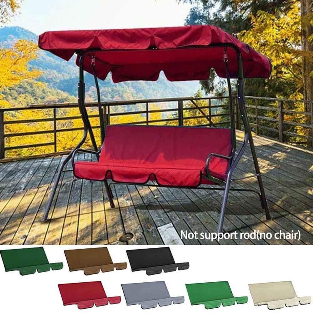 3 Seat Swing Luifels Zitkussen Cover Set Patio Schommel Hangmat Vervanging Stoel Set Cover Schommel Tuin Waterdichte Z6A5