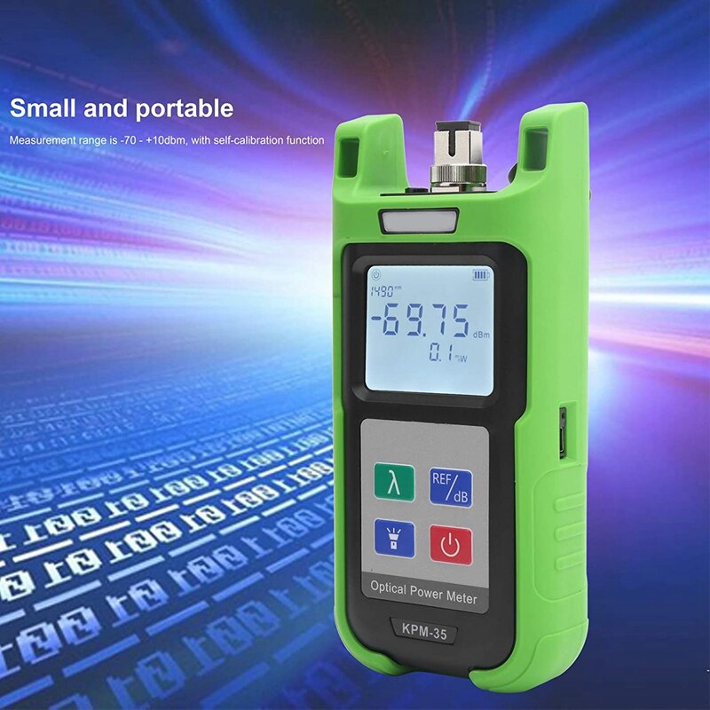 KPM-35 Optic Fiber Power Meter FTTH Fiber Cable Tester And Singlemode Fiber Optical Light Source -70 - +10Dbm