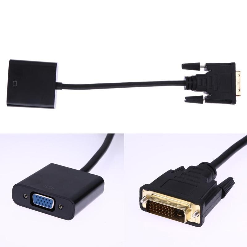 office home 1080P DVI-D 24+1 to VGA HDTV Converter Monitor Cable for PC Display Card with DVI-D output to VGA equipped monitors