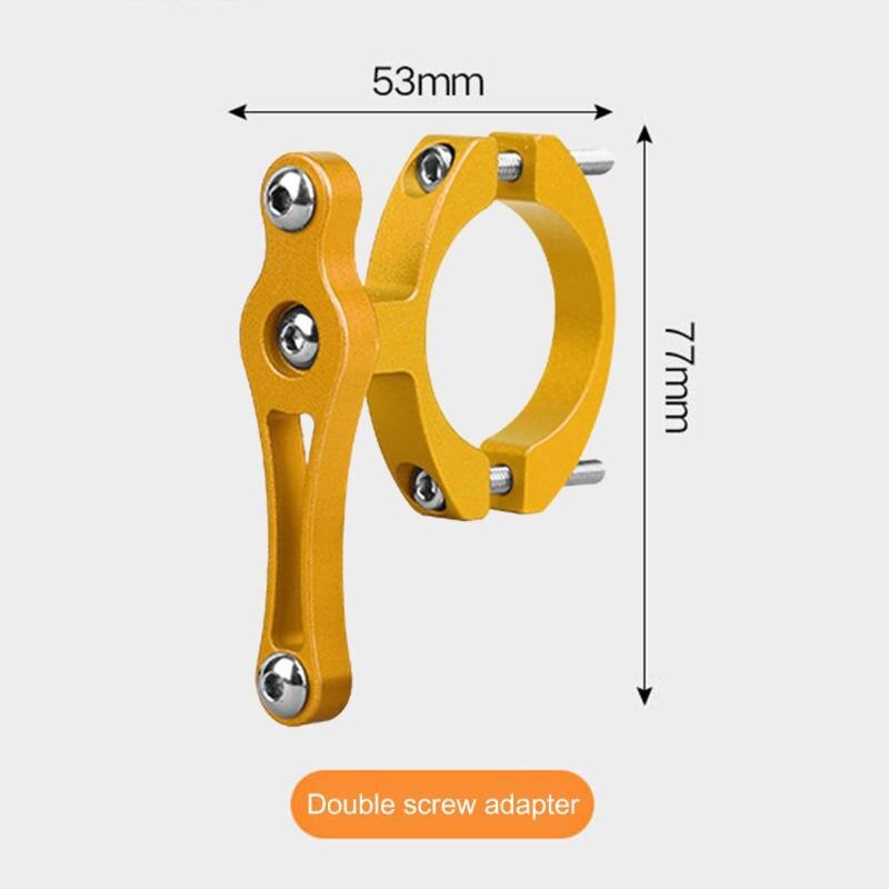 Soporte duradero para botella de bicicleta, soporte de botella de agua de bicicleta, adaptador de doble tornillo para manillar de bicicleta de montaña: H