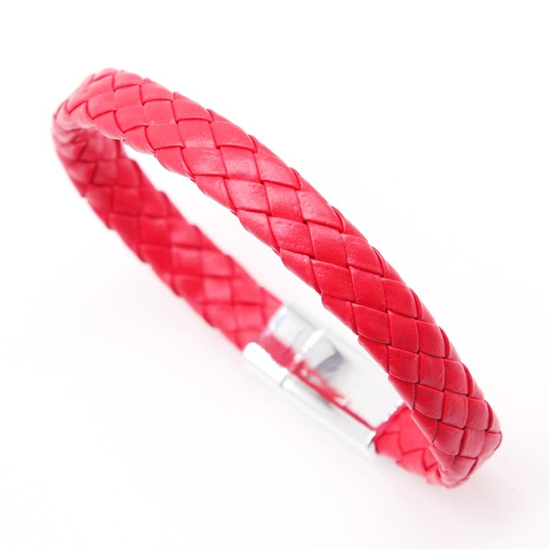 Totoabc mäns läder vävt armband par armband dam läder smycken handgjorda rep wrap armband herrsmycken: 8