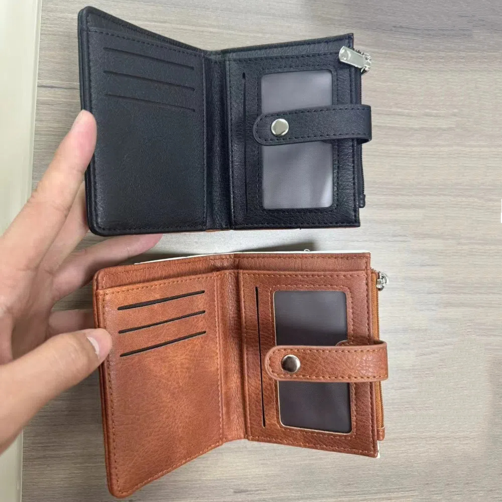 Pochette matelassée de Style coréen décontracté, porte-monnaie étanche, porte-carte de crédit, multi-cartes, sac de voyage en PU