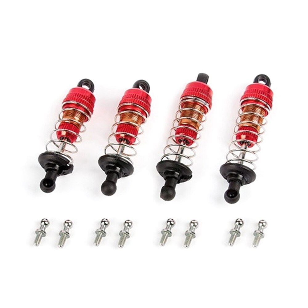 2 Stks Voor Achter Schokdemper, 1/8 RC Auto Metalen Oliedruk, Verstelbare Schokophanging Voor RC Vervanging (Purper