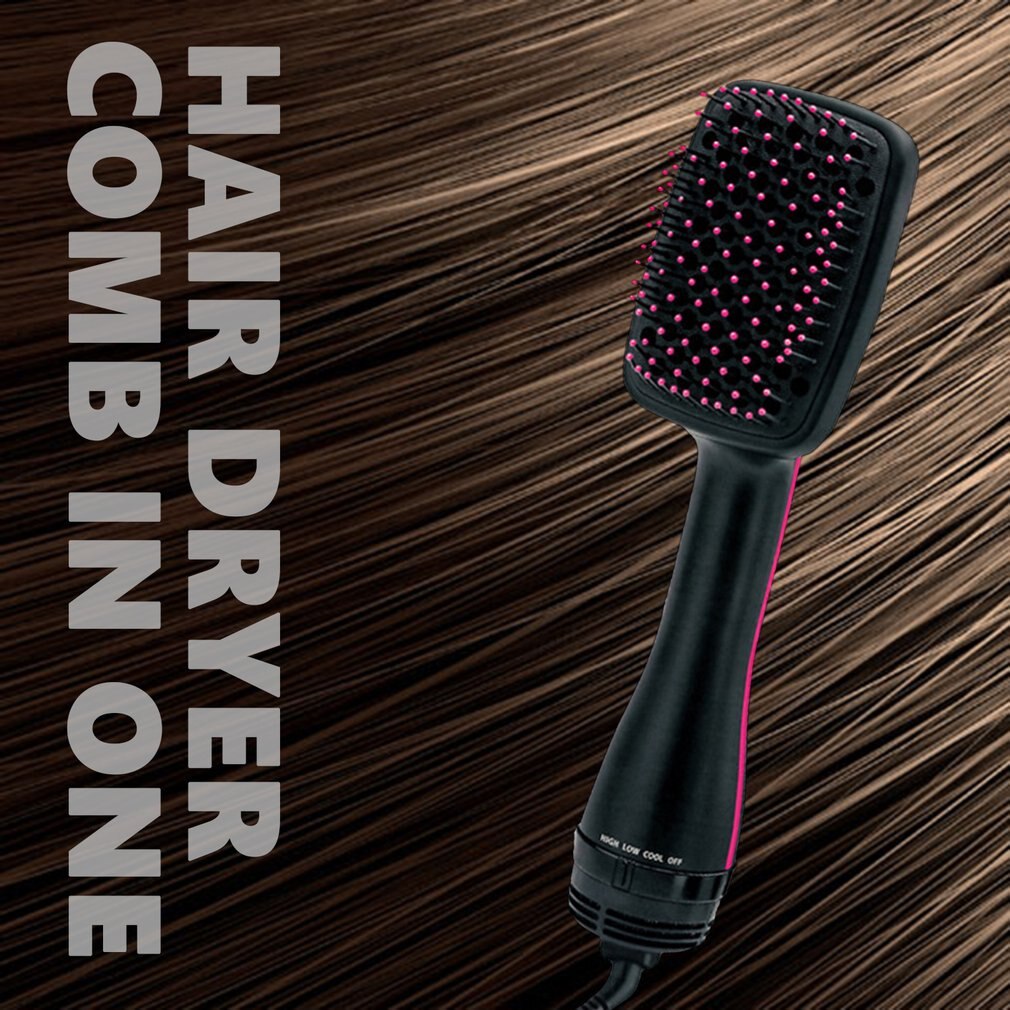 Hairdressing Hair Dryer Comb Two-In-One Hair Dryer Wet And Dry Dual-Use Negative Ion Head Massage Hair Comb