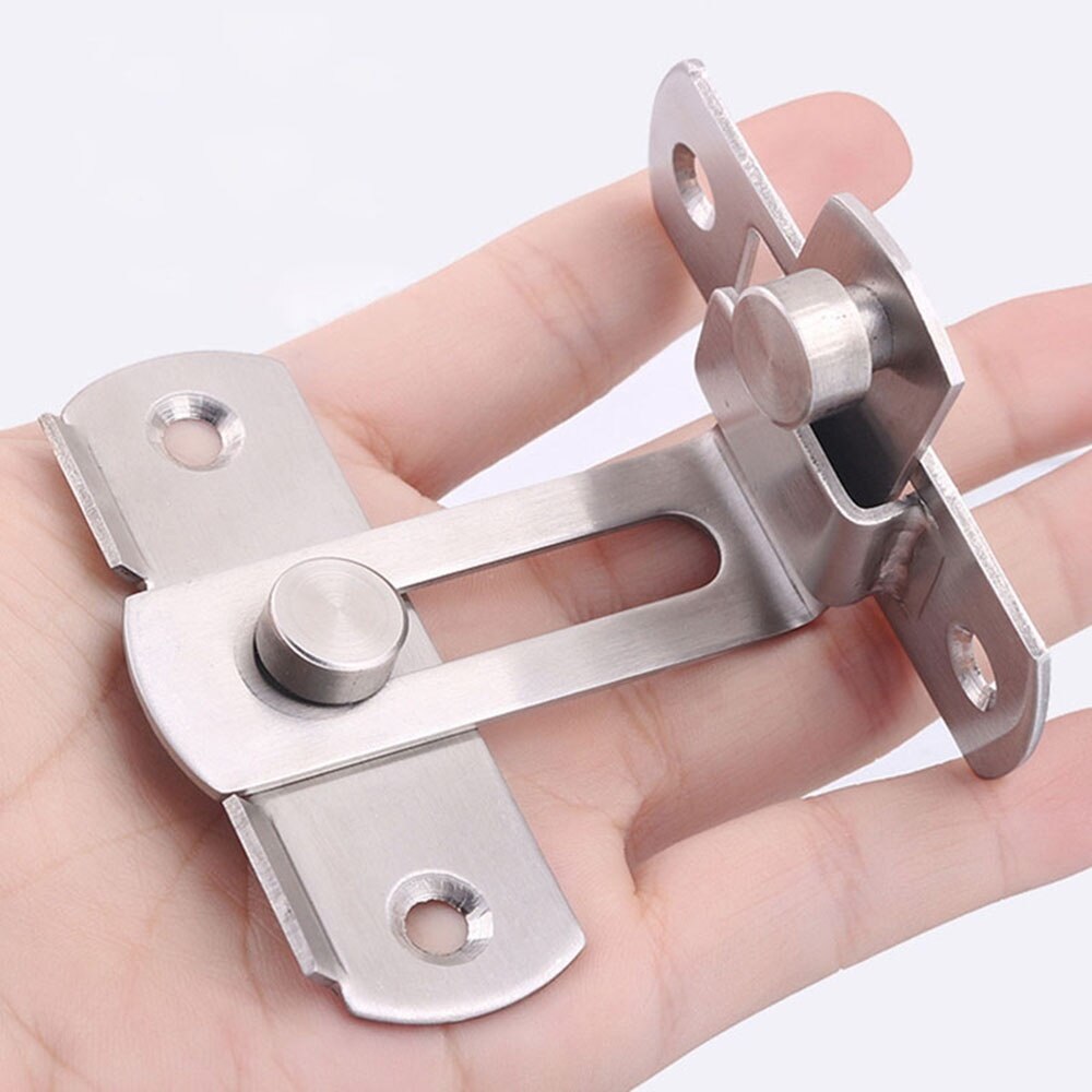 Home Security Cabinet Barrel With Screws For Lock Right Angle Bending Sliding Hardware Tools 90 Degree Door Latch Buckle