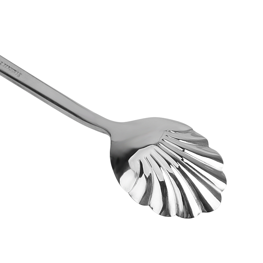 Leuke Shell Lepel Koffie Lepel Voor Bar Party Mini Rvs Servies Ijs Dessert Lepel Thuis Keuken Accessoires