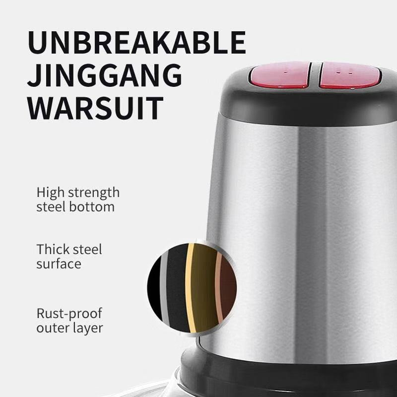 Household Stainless Steel Electric Chopper Meat Grinder 300W 2 Speeds Multifunction Food Processor Slicer Cooking Machine NS21