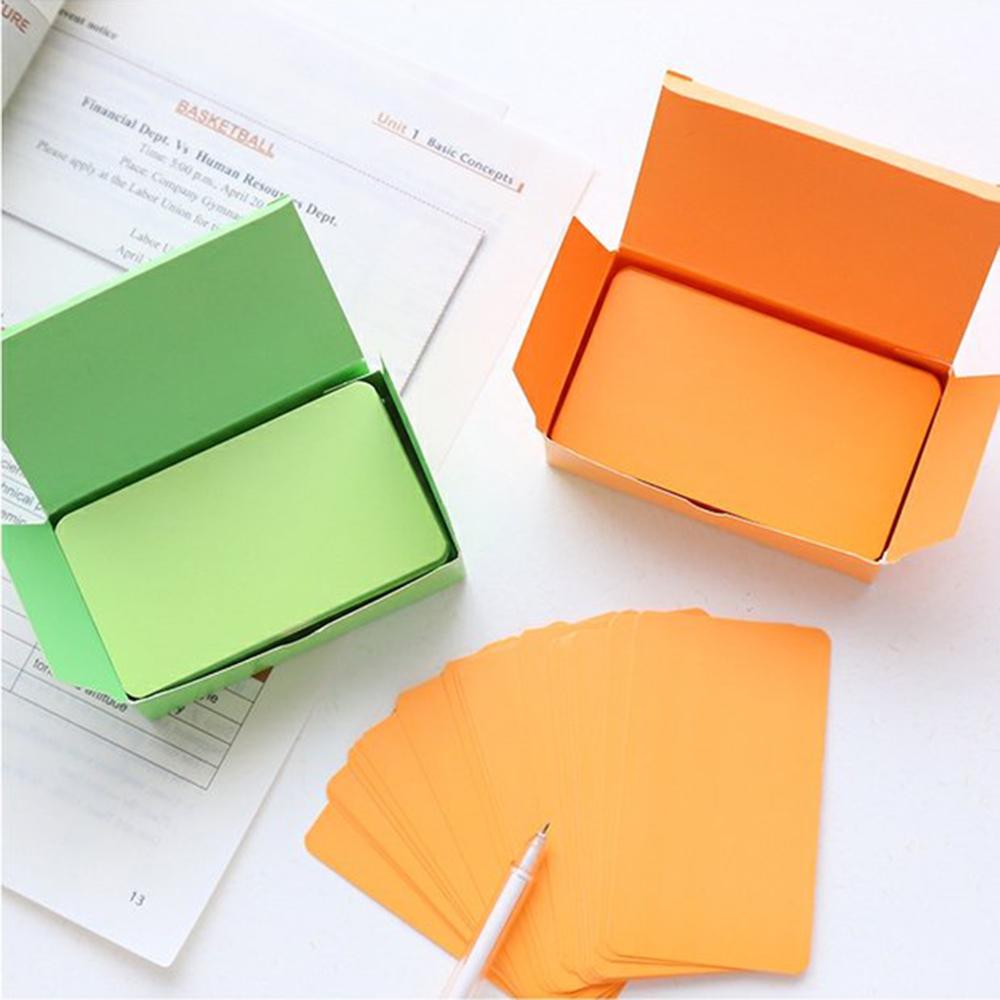 100 Sheets of Kraft Paper Card Blank Business Card Message Memo Party Thank You Card Label Bookmark Name Card
