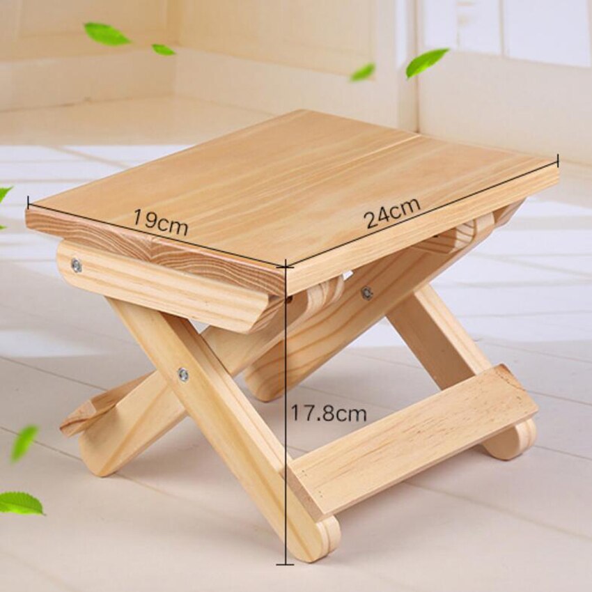 Taburete plegable de madera Simple portátil, silla de pesca al aire libre, taburete pequeño, escritorio para libros para estudiantes