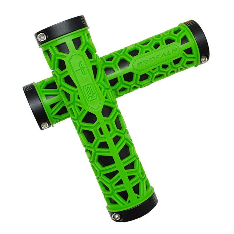 Cubierta de manilla de bloqueo para bicicleta de montaña, cubierta de mango de cubo Feng Shui chino general, BMX, absorción de impacto transpirable: green