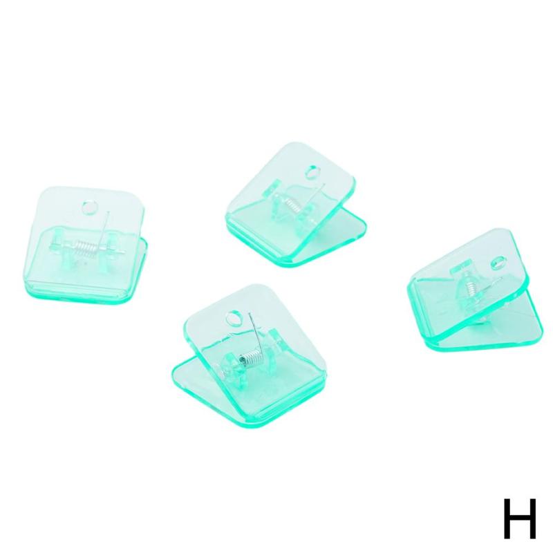 Multicolor Acrylic Clamp Paper Clips Ticket Holder School Supplies Paper Binder Office Student Documents Organizer Clip Boo Z0O9: H