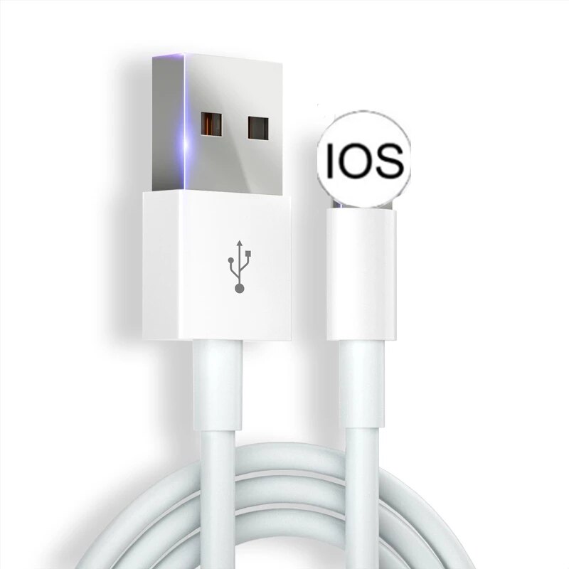 Cavo dati USB 3m 2m 1m 0.25m per iPhone cavo di ricarica rapida per i7 8 Plus 6 6S PLUS X XR XS Max 11 Pro cavi di sincronizzazione per caricabatterie da parete