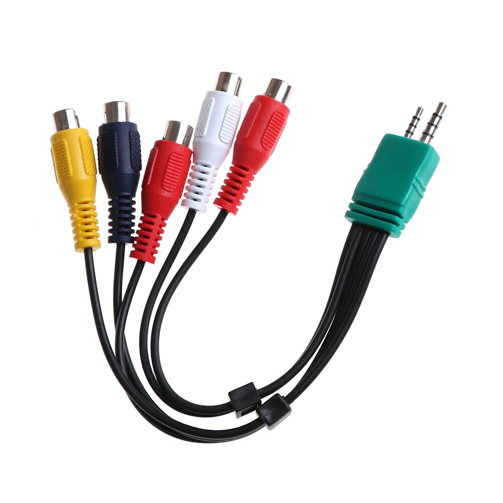 Voor Samsung Led Lcd Tv BN3901154W BN39-01154W 20 Cm 5RCA Audio Video Av Component Adapter Cable3.5mm + 2.5 Mm