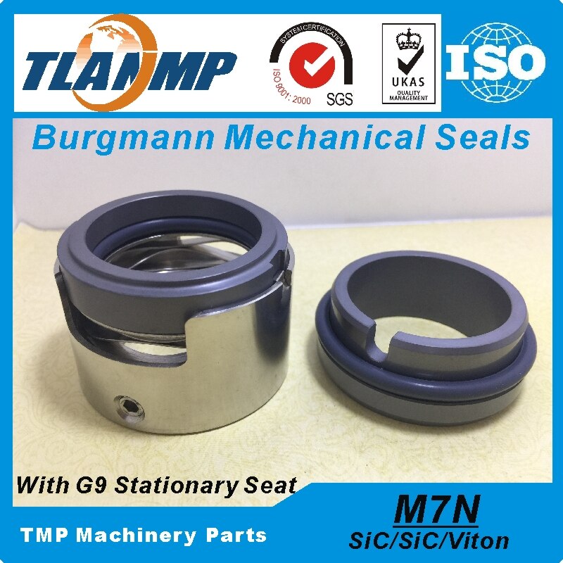 M7N-20 (M7N/20-G9) Burgmann TLANMP Mechanical Seals Unbalance type with G9 Stationary seat (Material:SIC/SIC/VIT)