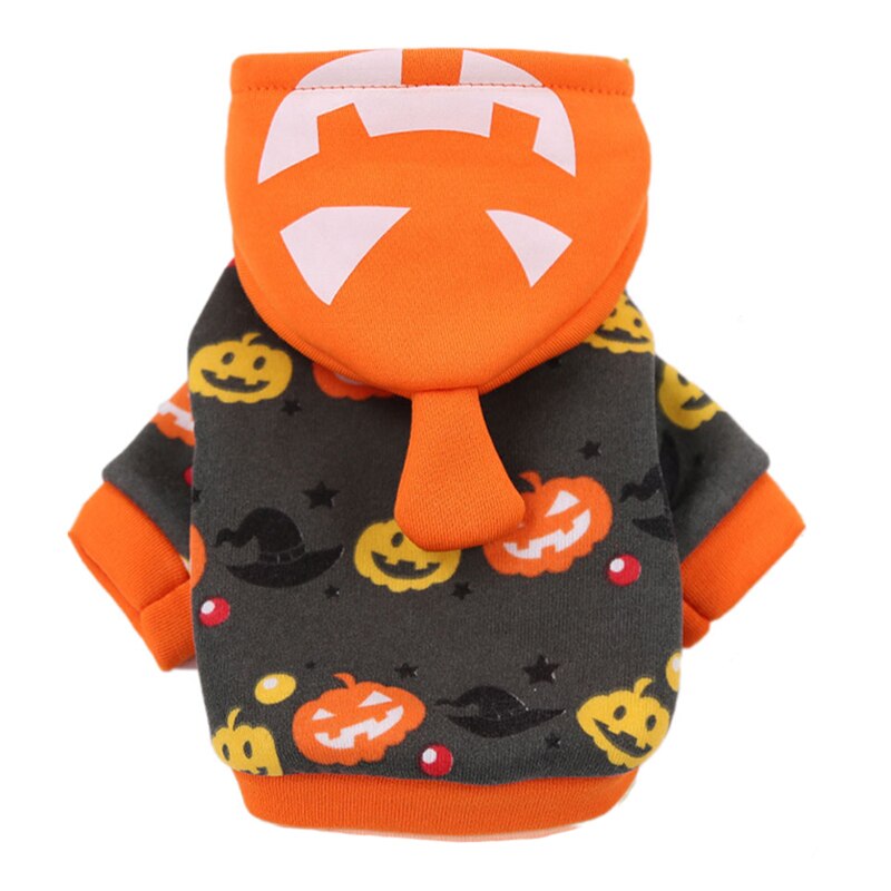Funny Halloween Pet Dog Costumes Pumpkin Dog Coat Jackets Winter Clothes For Small Dogs Cats Chihuahua French Bulldog Clothing