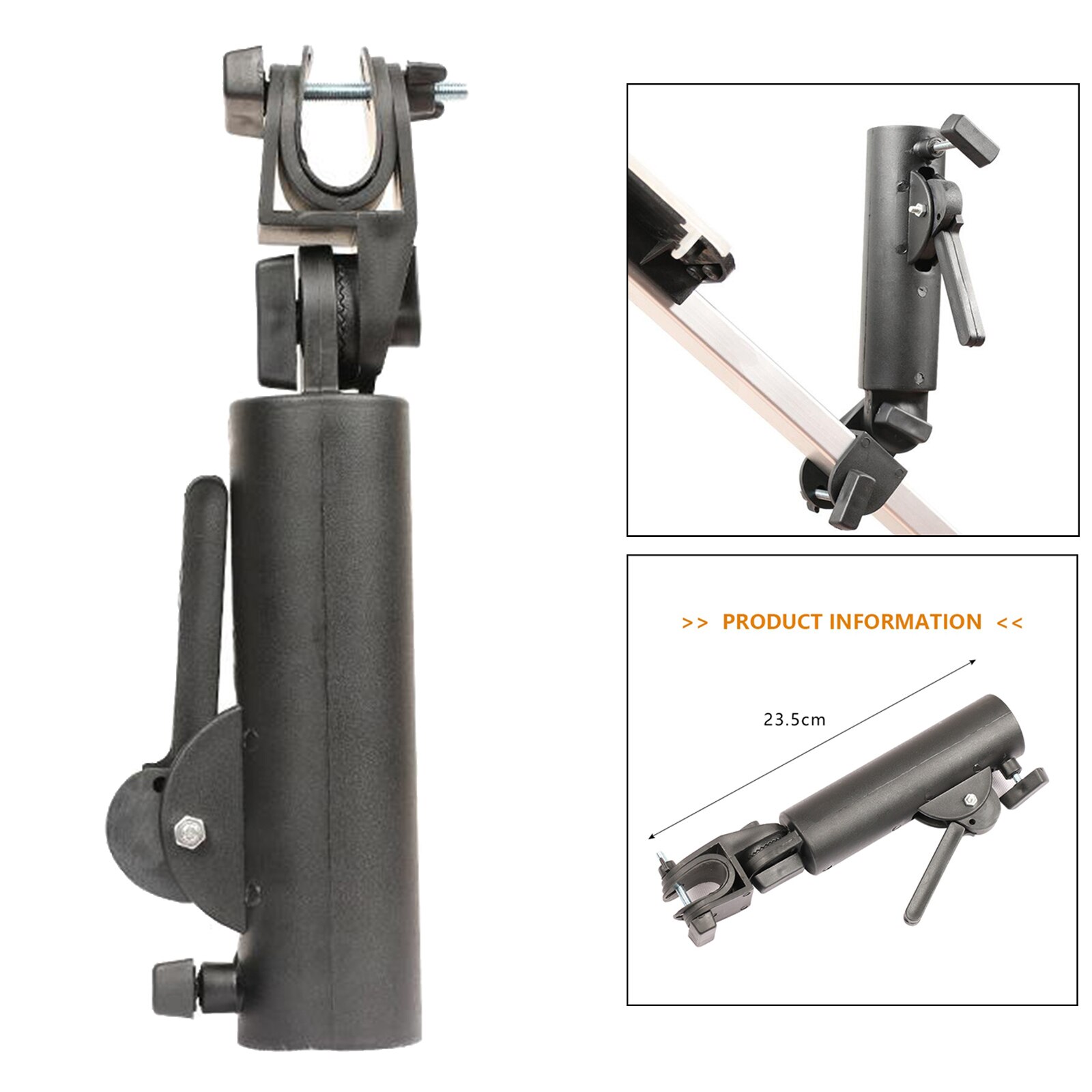 Golf Cart Umbrella Holder - Adjustable and Universal - Golfer Golf Trolley Clubs